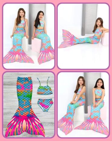 Kupaći kostimi: 🧜🏼‍♀️ Sirena trodelni kupaći kostimi 🥰 Veličine od 2 do 14 godina — 5