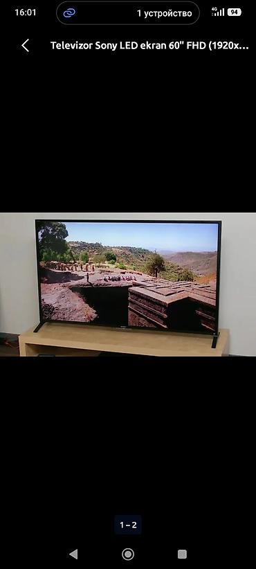 sony tv: İşlənmiş Televizor Sony LED ekran 60" FHD (1920x1080) — 2