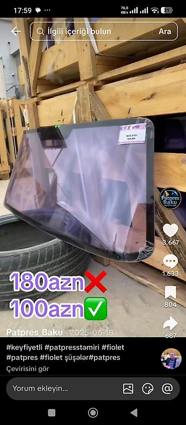 şuşeler: Hernov avtomobil satışı ve qurlasdirmasi 0556460858 — 1