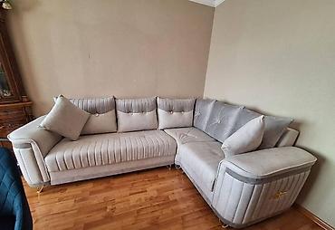 Divanlar: Künc divan, İşlənmiş, Bazalı — 1