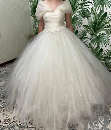 бальные платье: Пышное свадебное платье принцесса - Силуэт: ball gown/пышное, с — 4