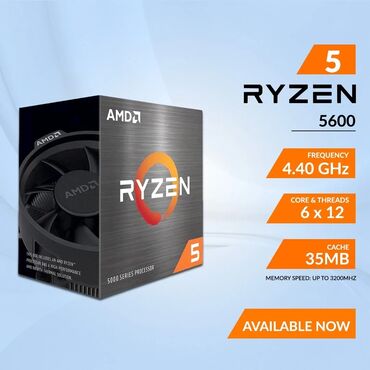 amd процессор: Процессор, Новый, AMD Ryzen 5, 6 ядер, Для ПК