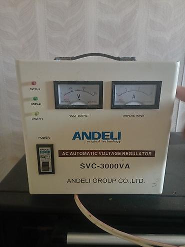 ampermetr: ANDELI SVC-3000VA avtomatik gərginlik tənzimləyicisi (AC Automatic — 1