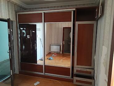Geniş güzgülü kupe şkaf sistemi - Material: laminat/MDFlam ağac