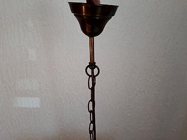 alat za mobilne telefone: Luster mesing, drvo, staklo, 42cm Sirina lustera je 42cm, sa pet — 2