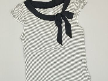bluzka w paski czarno białe: Bluzka H&M, S (EU 36), Wiskoza, stan - Dobry