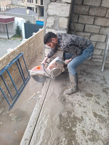 Beton işləri: Beton kəsimi və deşmə xidməti - Diamant diskli professional kəsim — 3