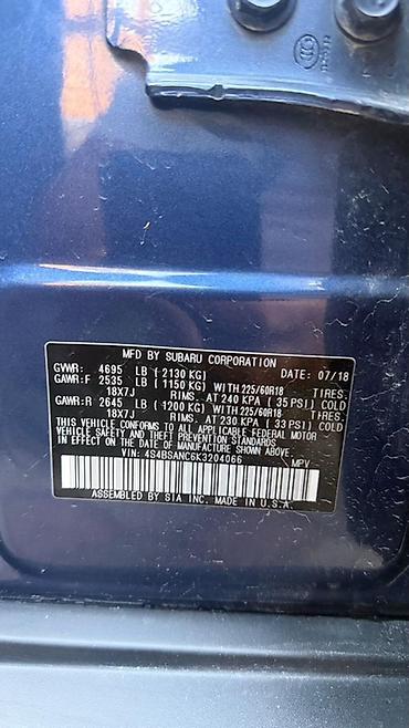 пуди 80: Subaru Outback: 2018 г., Вариатор, Бензин, Универсал — 1