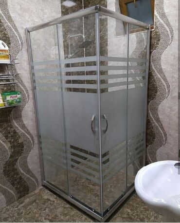 Duş kabinaları, arakəsmələr: Yeni Üstü açıq kabina, Künc üçün, Ödənişli çatdırılma — 3