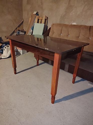 metbex kunc divanlari: Taxta yemək masası - Material: tam ağac konstruksiya, laklı parlaq — 1