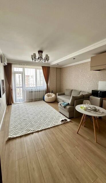 узак монотко квартира керек: 2 комнаты, 55 м², Элитка, 8 этаж, Евроремонт