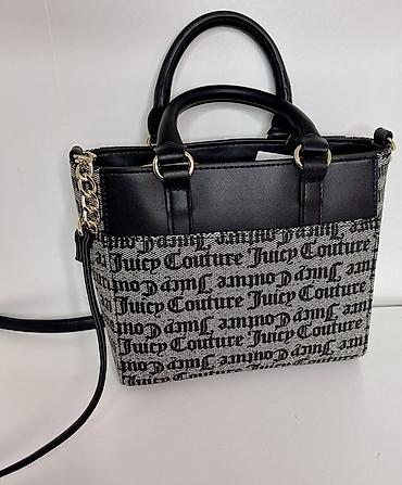 juice couture: Сумка-тоут Juicy Couture, компактный формат. - Дизайн: монограммный — 2