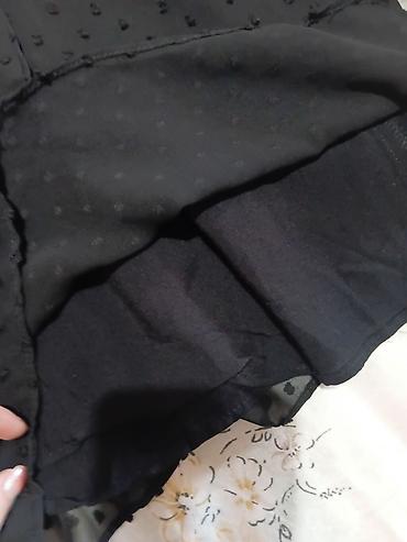 Haljine: ZARA crni kombinezon kao haljina m - Materijal: lagana, poluprozirna — 7