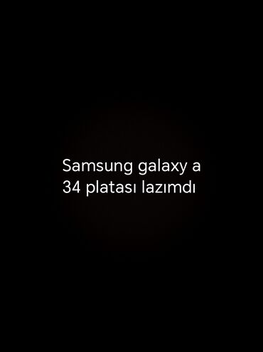 işlenmiş kalonka: Samsung Galaxy A34 5G, 128 GB, rəng - Qara