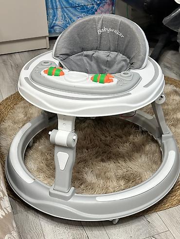 ходунки фирм: Детские ходунки Babywalker, круглой формы. - Мягкое высокое сиденье с — 2