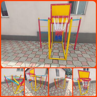 Детские качели: Лодочка качалка Домики беседки для детей +2 скамейки Качели — 3