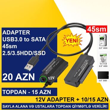 Digər kompüter aksesuarları: USB Adapterlər SAYLA ALANA VƏ USTALARA TOPDAN QİYMƏTLƏ VERİLİR! — 12