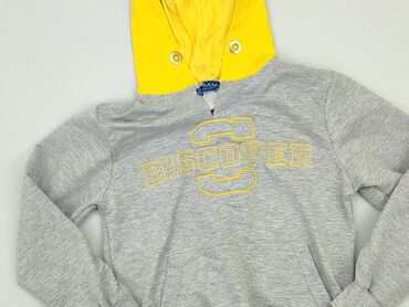 szara długa sukienka letnia: Sweatshirt, 11 years, 140-146 cm, condition - Very good