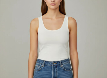 białe obcisła bluzki z długim rękawem: H&M Basic, Топ жіночий, розмір S
