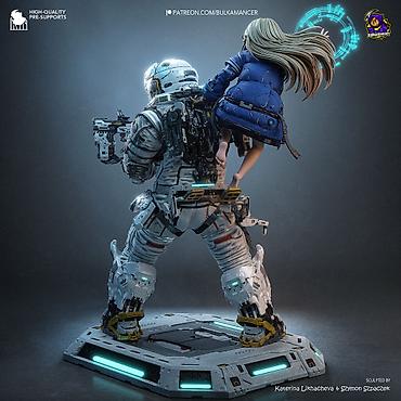 Искусство и коллекционирование: 🧑‍🚀 ФИГУРКА ПОД ПОКРАСКУ (Pragmata) Диана и Хью 30 см 📐 Технические — 7