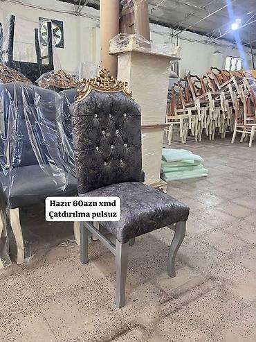 ev stul: Mətbəx və qonaq otağı üçün klassik dizaynlı yumşaq stullar - Yüksək — 8