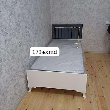 lovhə ayaqlı: Tək nəfərlik çarpayı və döşək dəsti. - Ölçü: standart tək nəfərlik — 1