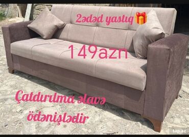 Divan və masa dəstləri: Di̇van-kravat, Yeni, Açılan, Bazalı, Parça, Ödənişli çatdırılma