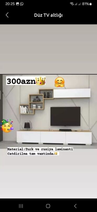Çarpayılar: TV altlığı yeni qonaq otagi mebeli lalafo.az -da Çarpayılar: TV altlığı yeni qonaq otagi mebeli