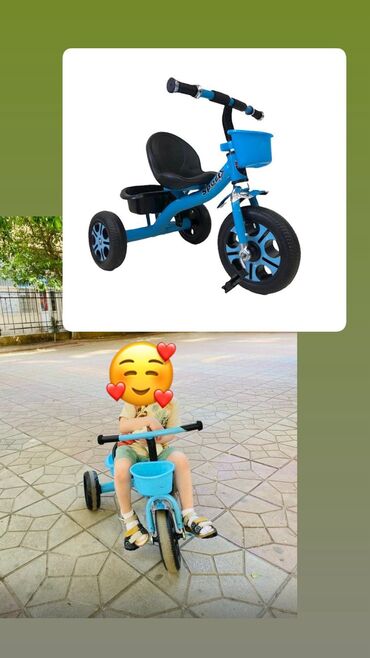 2 ci əl velosibetlər: Üç təkərli Uşaq velosipedi 12"