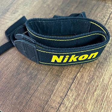 5d mark 4: Nikon fotoaparat üçün orijinal boyun qayışı - Rəng: qara, sarı — 1