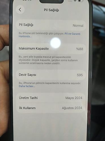 Apple iPhone: IPhone 15, 128 GB, Qara, Face ID — 12