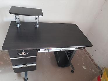 Sifarişlə mebel: Düz masa, Polkalı, Siyirməli, Metal — 3