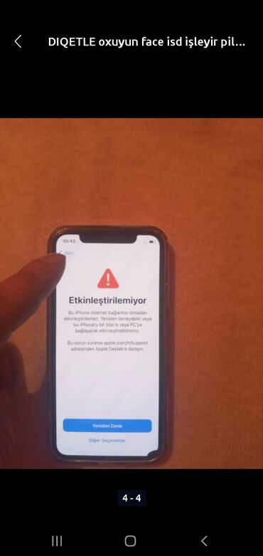 apple qulaqciq: IPhone X, 64 ГБ, Белый