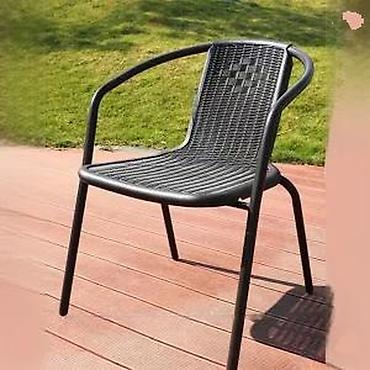Baštenski nameštaj: Bastenska stolica metal-plastika nova za terasu i bastu top | cene — 16