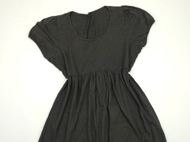 czarne bluzki na krótki rękaw: Sukienka, L, stan - Dobry