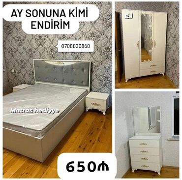 tek adamliq carpayilar: *Yataq dəsti 650Azn💥* ✔️Rəng seçimi var Ölçü dolab 200x120x47 ✔️