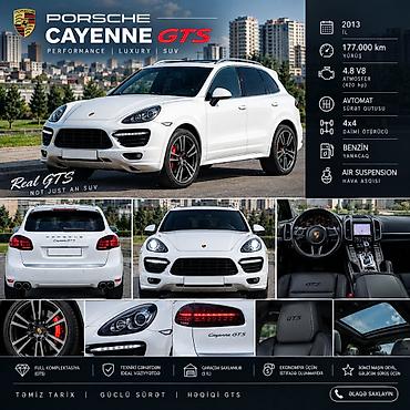 s50 satisi: Porsche Cayenne GTS: 4.8 l | 2013 il 179000 km Ofrouder/SUV — 1