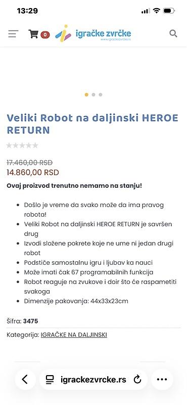 control plus trake: Interaktivni robot – WowWee Robosapien (sa daljinskim upravljačem) - — 6
