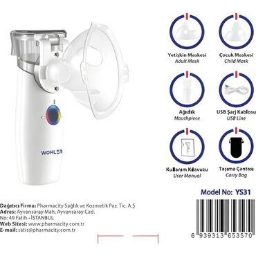 İnqalyatorlar, nebulizerlər: Çatdırılma daxil! Wohler Alman firmasının Yeni nəsil daşına bilir — 4