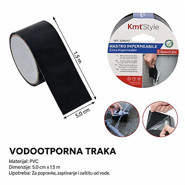 KMT PVC vodootporna i nepropusna traka – crna - Brend: Kmt Style -