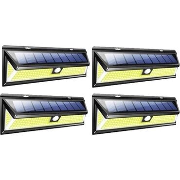 LED lampalar: Günəş ☀️⛅ enerjisi ilə işləyən sensorlu işıq lampa fasad divar önü — 5