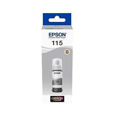 hp printer adapter: Epson 115 GR C13T07D54A Grey Original EcoTank Mürəkkəb Şüşəsi – 70 ml — 1