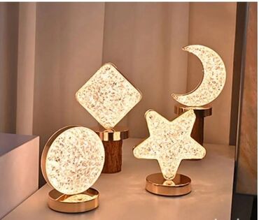 Kućni dekor: KRISTALNA STONA LAMPA ~vise modela~ Dizajnirana u obliku zvezde