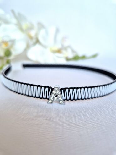 Saç aksesuarları: Zərif daşlarla bəzədilmiş saç lentləri/çarqa - Model: nazik, elastik — 3