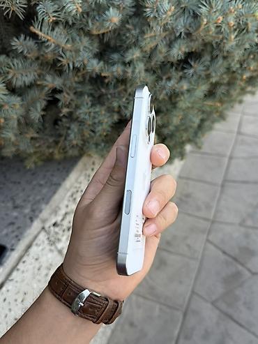 Уюлдук телефондор жана аксессуарлар: IPhone 16 Pro, Колдонулган, 128 ГБ, White Titanium, Заряддоочу түзүлүш, Коргоочу айнек, Каптама, Бөлүп төлөө менен — 6