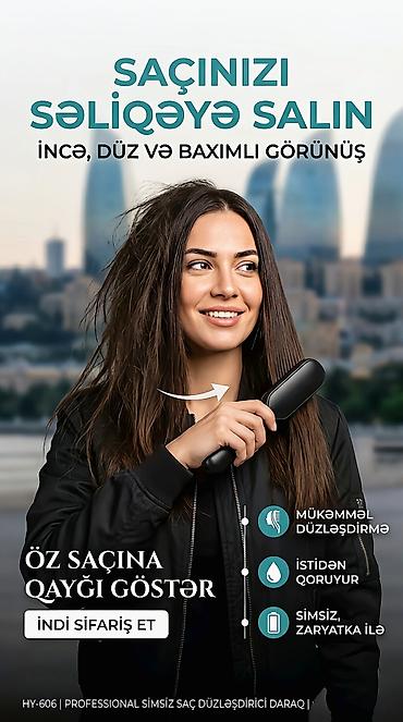 5g modem router: Yeni nəsil simsiz saç və saqqal düzləşdirici daraq – zaryadka ilə — 2