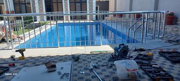 Pilləkən məhəccərləri: Alminum məhəccər.balkon üstü alminum məhəccər 38 azn den başlayan — 8