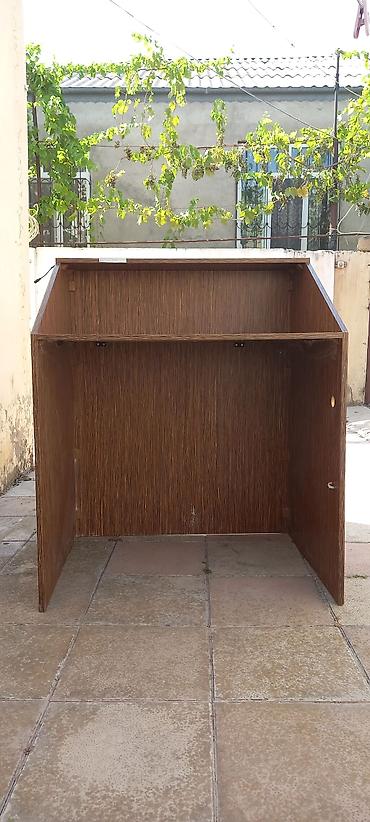 resepşın stolu: Kompyuter/iş masası – ağac dekorlu laminat resepşine yararli pive bari — 2