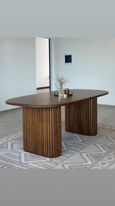 Столы для зала: Стол для зала, Не раскладной, Овальная — 5