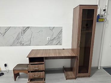 органайзер руководителя настольный: Комплект: письменный/компьютерный стол с тумбой и узким — 3